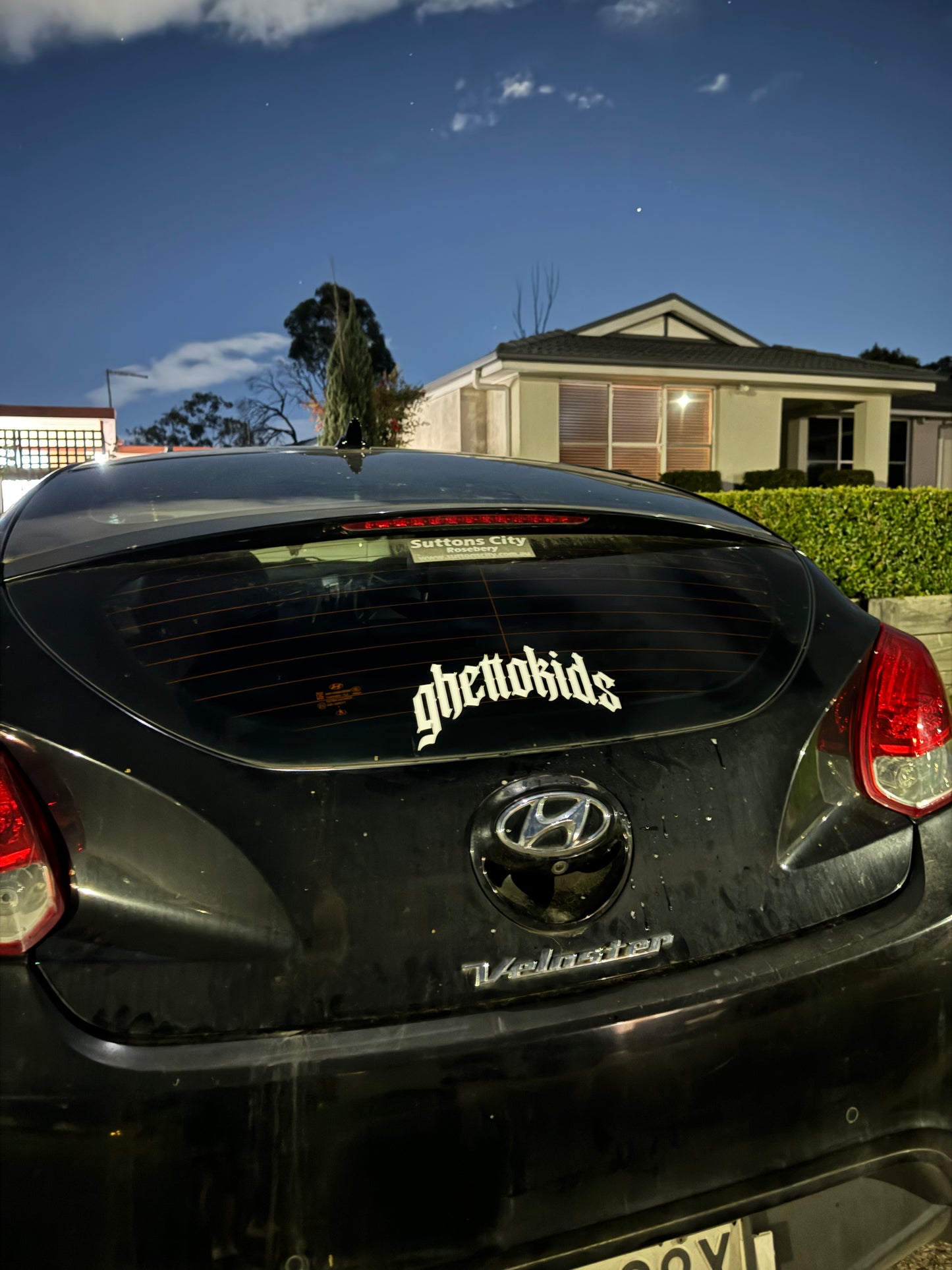 25cm x 12cm Curved Sticker