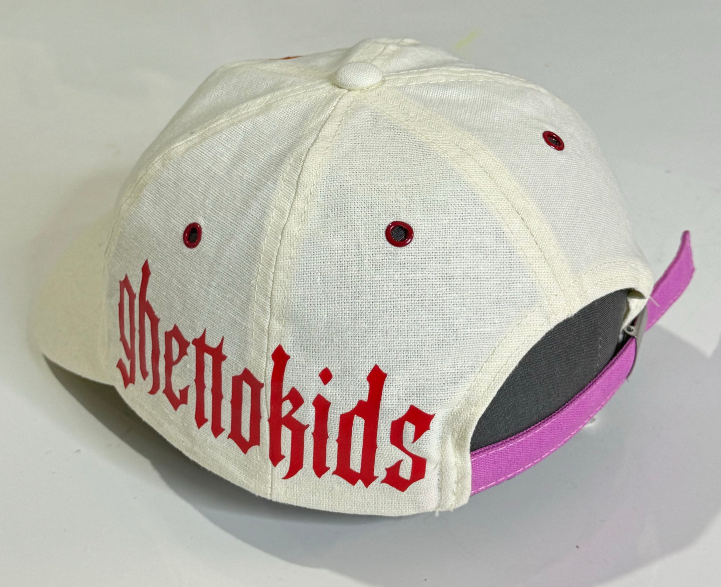 1 of 1 Custom beige hat (red logo)