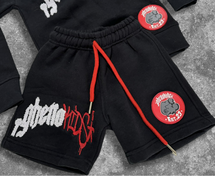 KIDS Chenille Graffiti Shorts