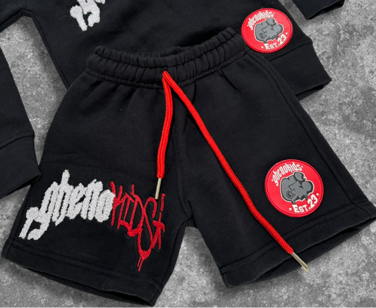 KIDS Chenille Graffiti Shorts