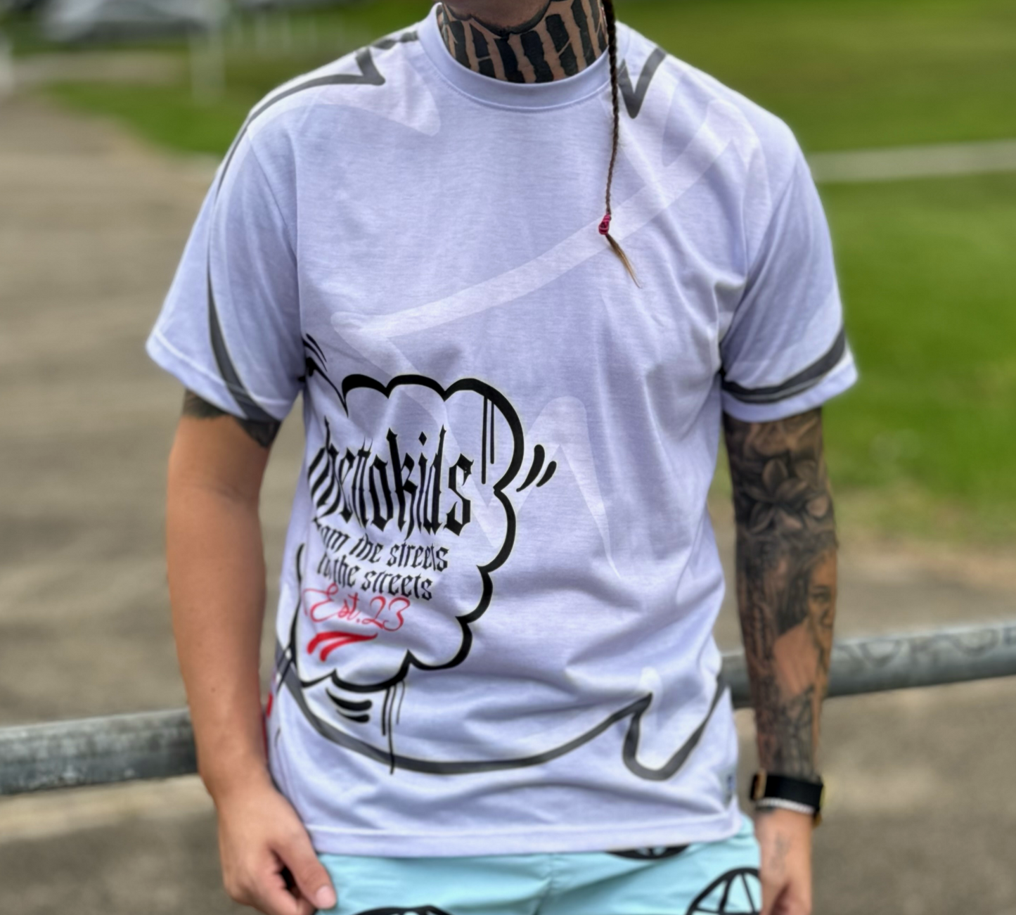 Large ‘G’ throwie logo Tee (Grey)