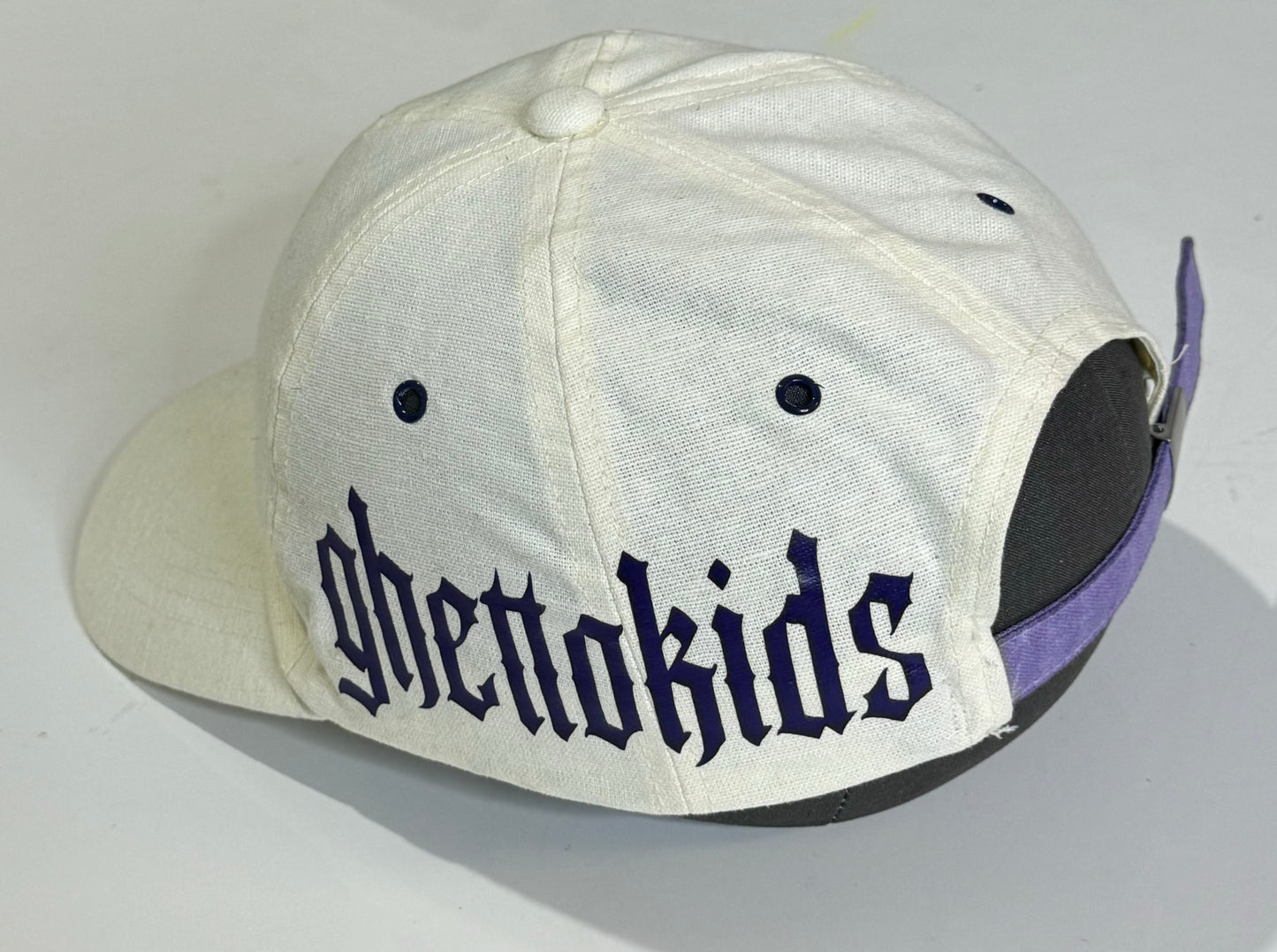 1 of 1 Custom Beige hat (purple logo)