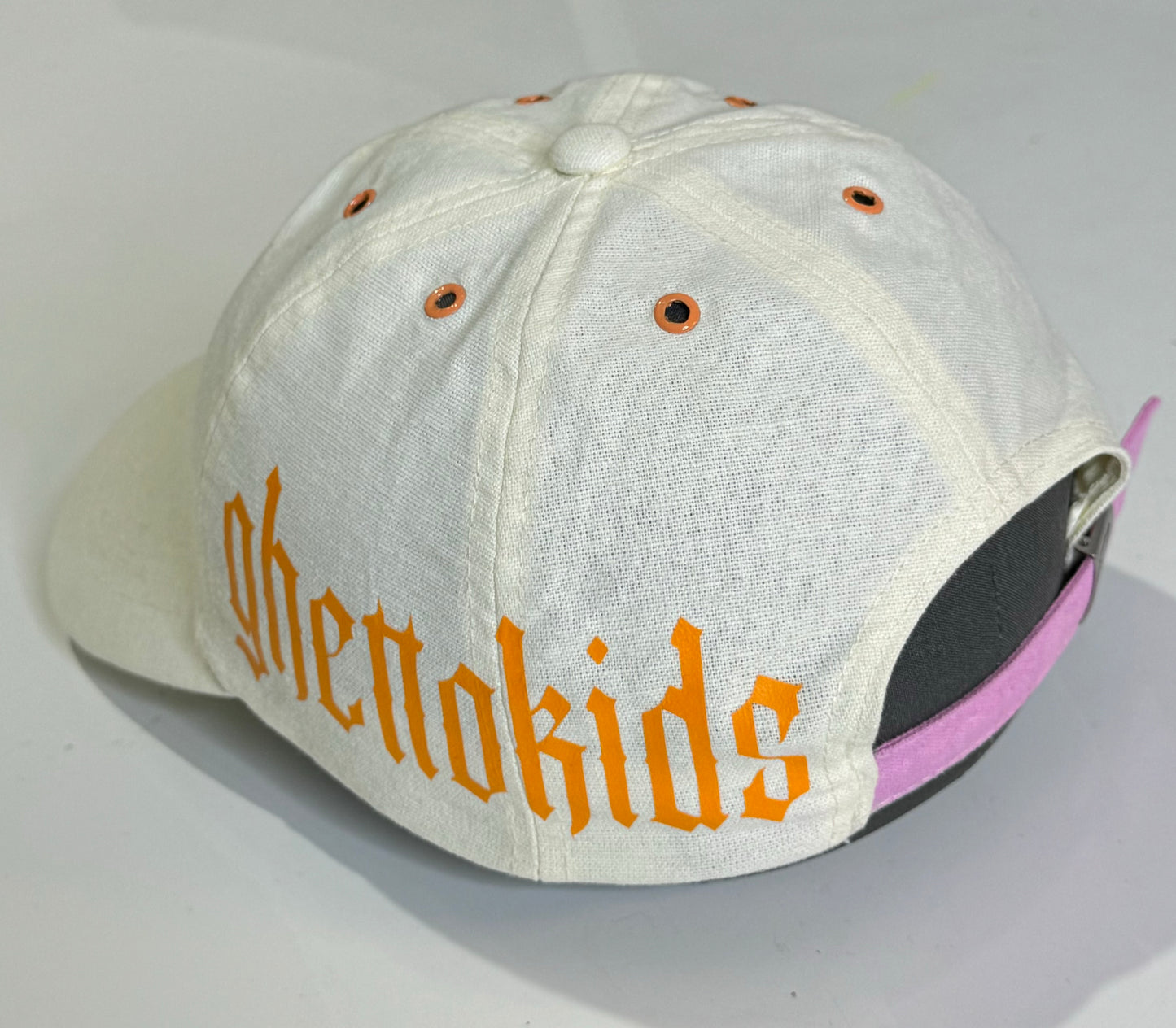 1 of 1 Custom Beige hat (orange logo)