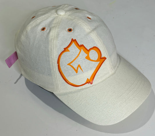 1 of 1 Custom Beige hat (orange logo)