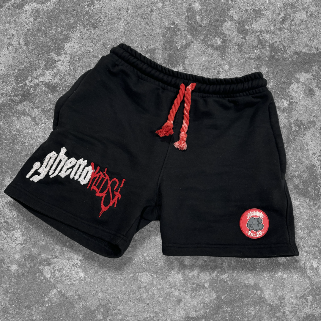 Chenille Graffiti Shorts